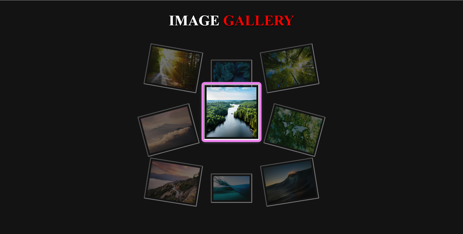 Gallery Using HTML And CSS